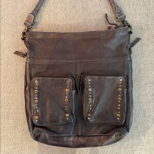 Sundance Catalog - Amsterdam Heritage Distressed, Studded Brown Leather Tote